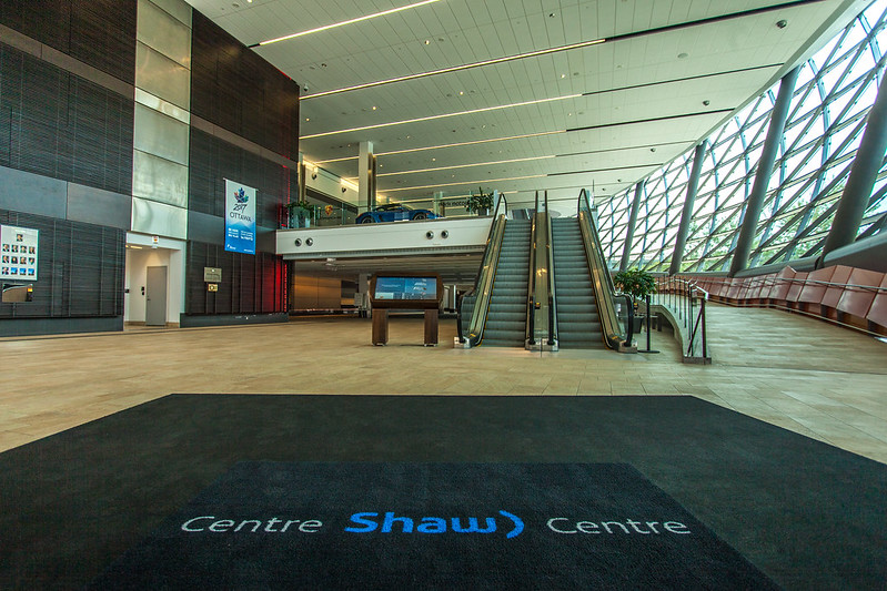 The Shaw Centre's Colonel By Foyer on Level 1.