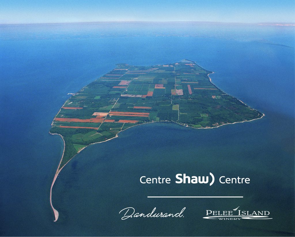 pelee island taken from an airplane