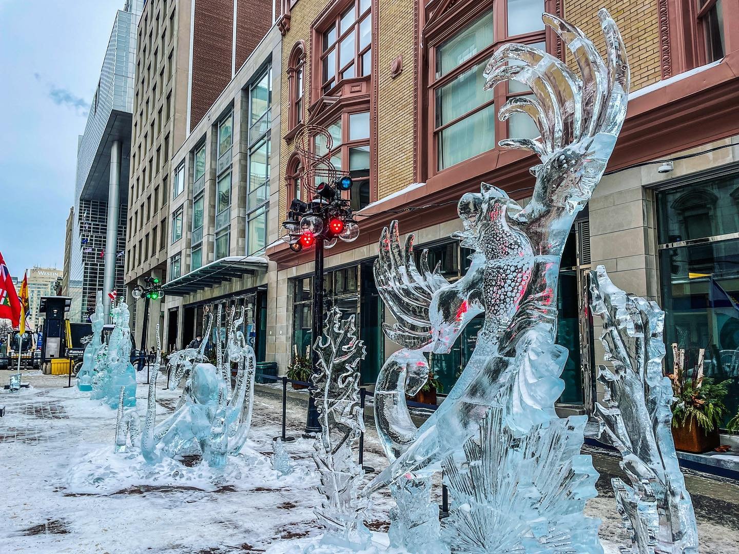 Ice Sculptures on Sparks Street