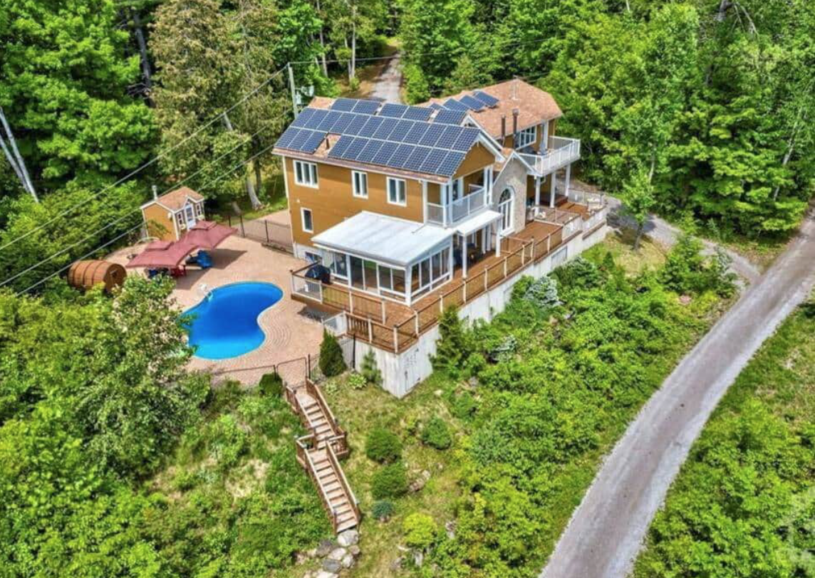 aerial view of lakehouse
